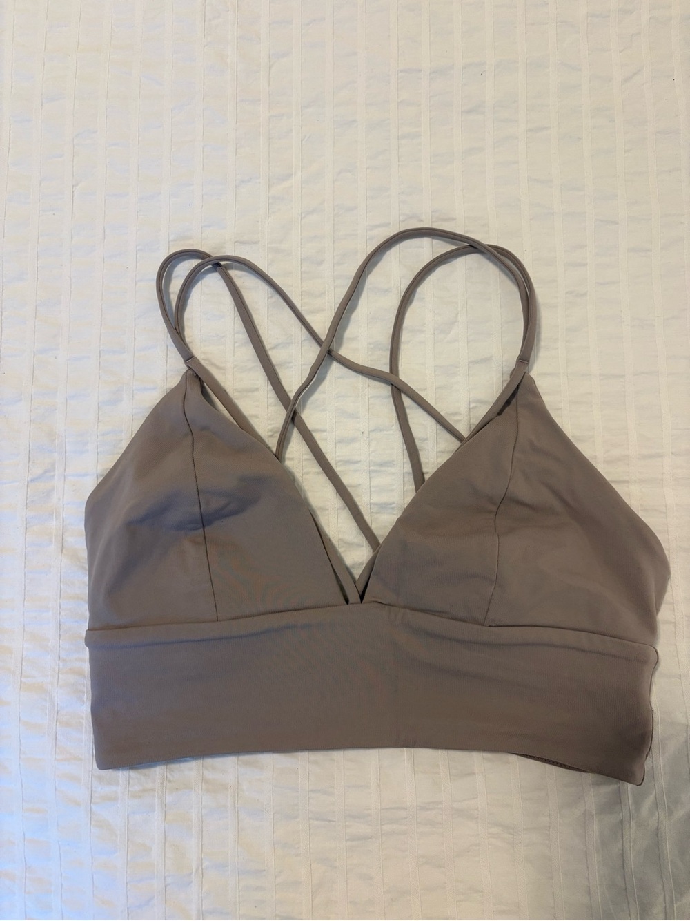 lululemon athletica Taupe Strappy Light-Support Bralette